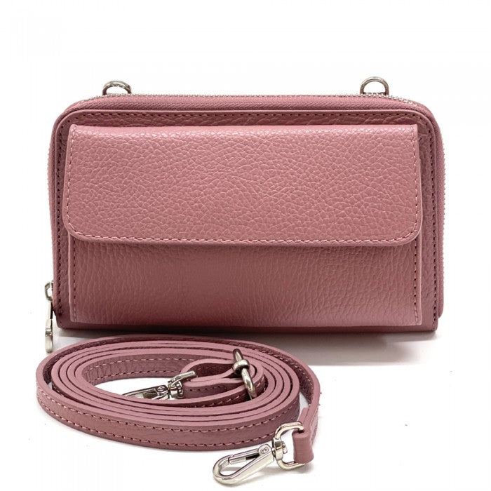 Pebbled Leather Phone Case and Wallet, with Attitude