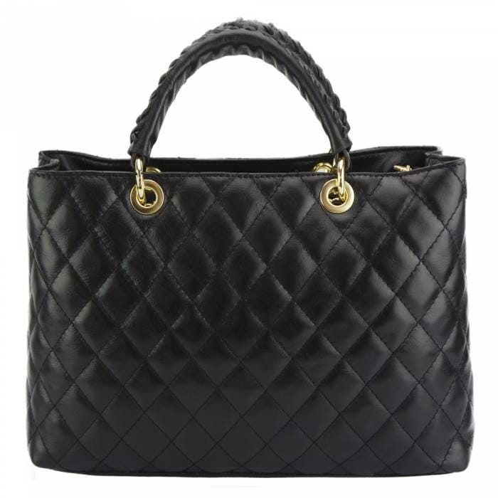 The Timeless Quilted Leather Tote. Handmade in Italy.  Free Shipping to the US