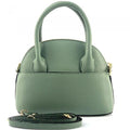 Mini Shell Shape Bag, Pebbled Leather, Handmade Italy, Free Shipping