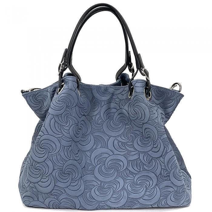 Slouchy, Embossed, Premium Leather Tote.  Handcrafted in Italy, Free Shipping