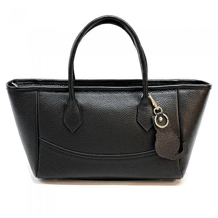 Handmade Italian Leather Tote Bag with Keychain