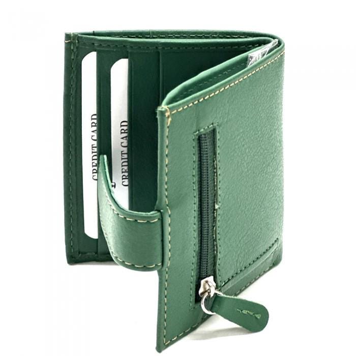 Handmade Italian Leather Compact Wallet, Credit Card Holder