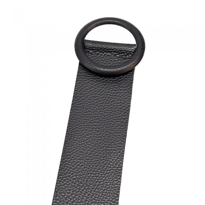 Handmade Italian Leather Belt with Matching Ring Buckle