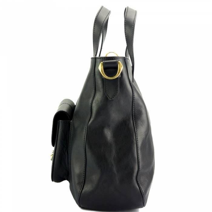 Chic Shoulder Bag Premium Embellished Leather Handmade in Italy